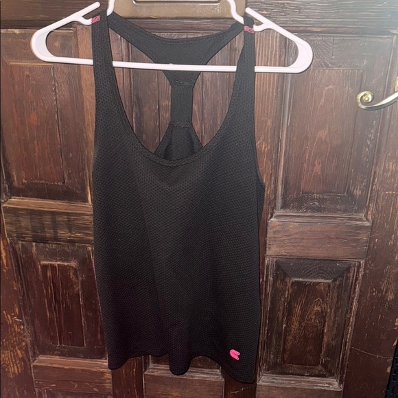 Bundle of 3 Women's Black and Light Blue Athletic Tank Tops - Picture 2 of 6